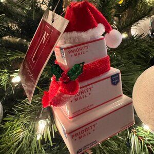 USPS MAIL STACKED PACKAGES CHRISTMAS ORNAMENT (NEW)